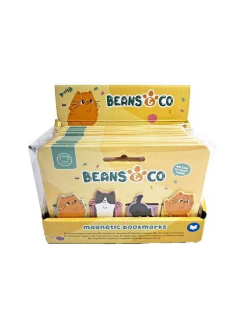 Set magnetskih označivača za stranice Puckator s motivom Beans & Co mačaka (knjižne oznake) 24/1 BOOK25