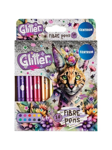 Flomasteri Centrum 10 boja Jumbo Glitter blister 10/1 81230
