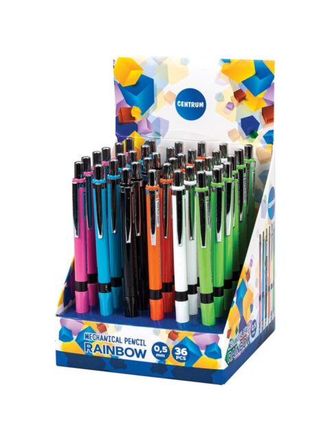 Tehnička olovka Centrum Rainbow 0,5mm sa gumicom sortirano 36/1 83898