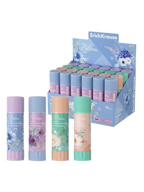 Ljepilo ErichKrause u sticku 19g EasyStick Pastel Bloom sortirano 24/1