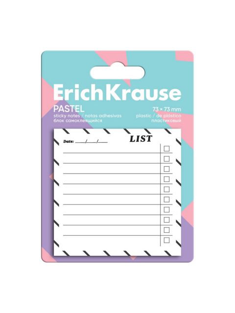 Blok samoljepljivi ErichKrause 73x73mm 20L To do list bijeli 63673