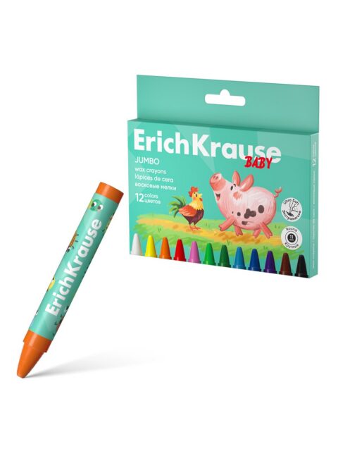 Boje voštane ErichKrause Baby Jumbo okrugle 11mm 12/1