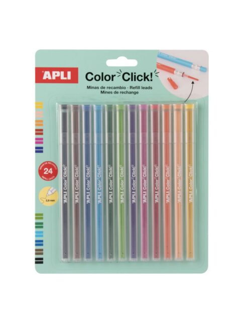 Refil za olovke u boji Apli Color Click 24/1 blister 20548