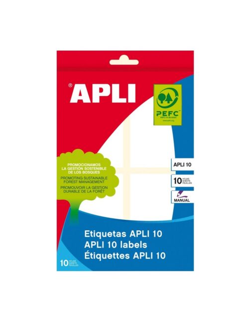 Naljepnica Apli 40x75mm bijela za ručni ispis 10L 1655