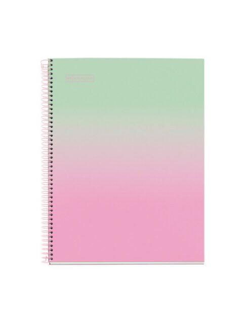 Kolegij blok Miquelrius A4 90g 80L spiralni kocke Gradient Mint & Pink MR4447