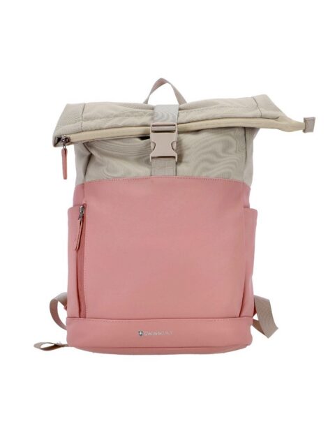 Ruksak Swiss Only s preklopnim (roll-top) zatvaranjem 29x12x45cm 16L rozo bež SO-124-PBEIGE