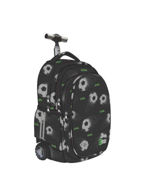 Ruksak školski St.Right na kotačiće Pixel Balls s pretincem za prijenosno računalo 17"