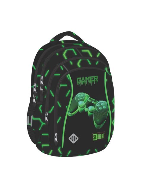 Ruksak školski St.Right Green Level s pretincem za laptop 17"