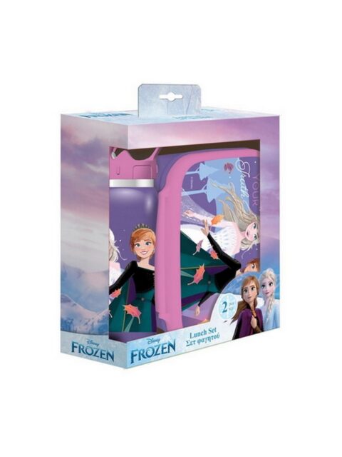Set Frozen plastična kutija za užinu i boca od nehrđ. čelika 500ml 564406