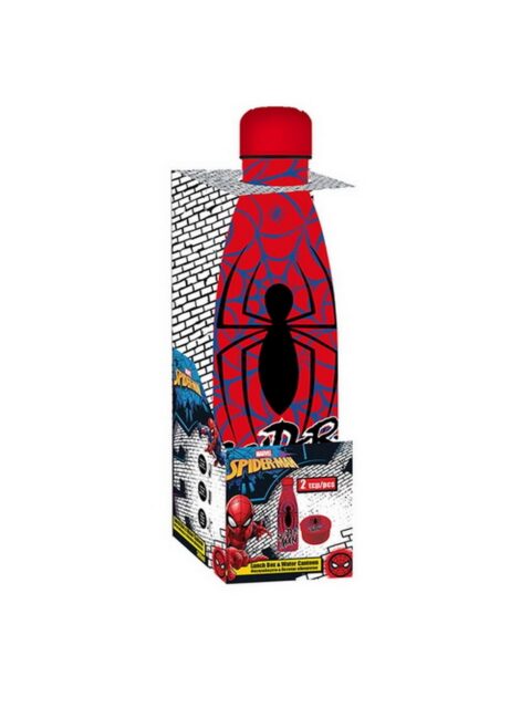 Set Spiderman plastična kutija za užinu i boca od nehr. čelika 500ml 508792