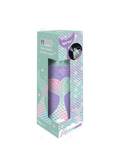 Plastična boca Must team Mermaid 600ml s raspršivačem 587489