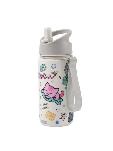 Plastična boca iTotal od tritana 500ml Cat bijela ID2121H