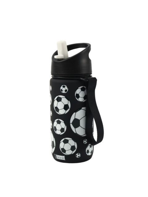 Plastična boca iTotal od tritana 500ml Nogomet crna ID2120M