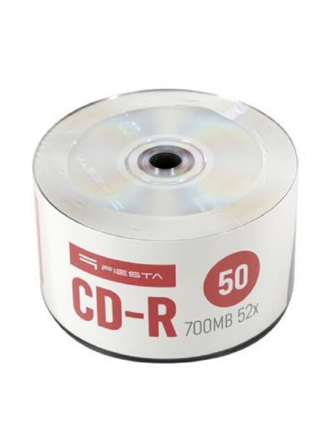 CD-R Platinet Fiesta #56595 700MB 52x, Wrap Spindle 50/1