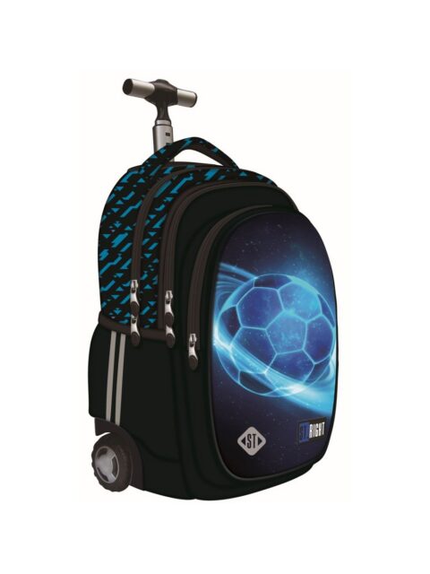 Ruksak školski St.Right Cosmic Soccer na kotačima 17"