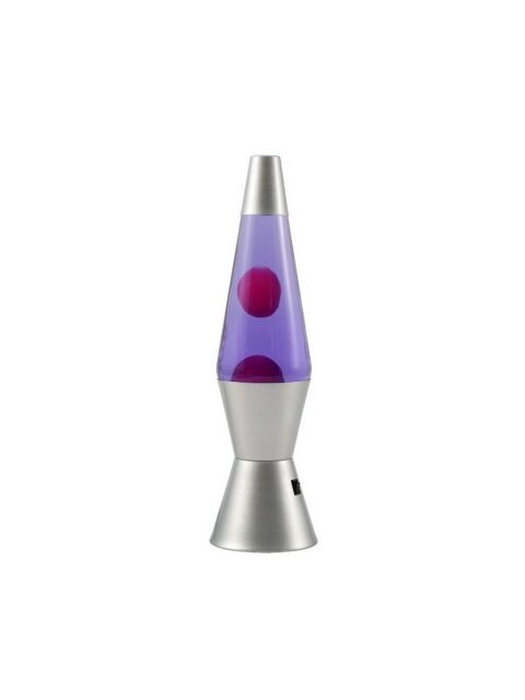 Lava lampa iTotal LED srebrna u ljubičastoj boji XL3327