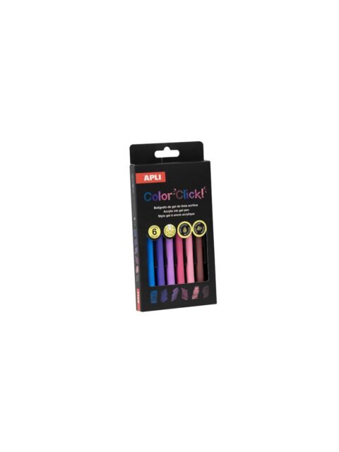 Set klik kemijskih olovaka Apli u 6 boja – Rano proljeće 20645