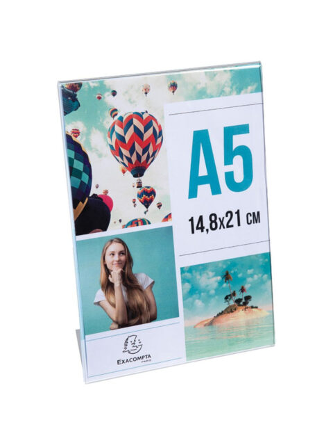 Stalak za 1 prospekt stolni akrilni A5 "L" 53598