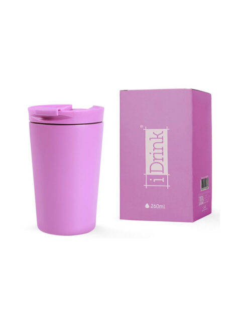 Šalica iTotal putna 260ml Light purple ID0240