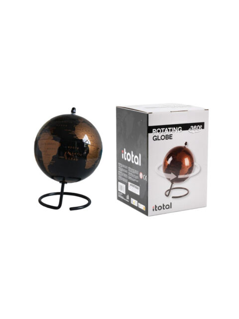Globus iTotal rotirajući na stalku 14cm crno-rosegold CM3312C