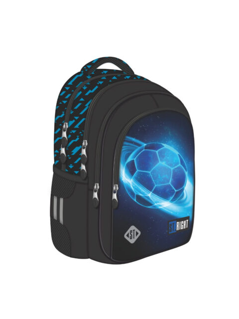 Ruksak školski St.Right Cosmic Soccer s pretincem za prijenosno računalo 16"