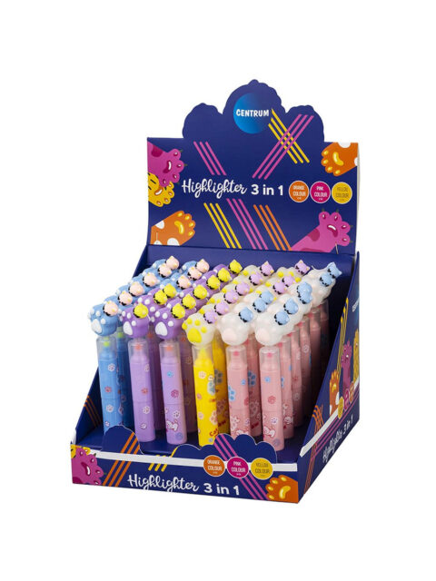 Marker Centrum 3 u 1 mačja šapa 1-4mm sortirano 36/1