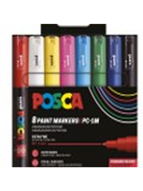 Uni pak marker Posca pc-1m osnovne boje 8/1 kartonsko pak.