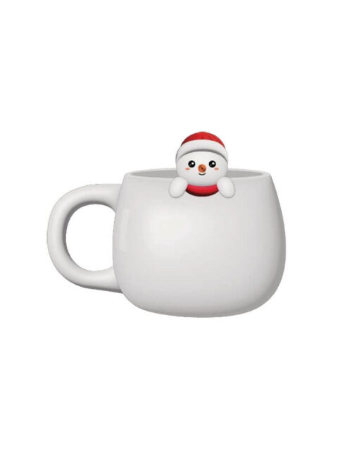 Šalica iTotal Charm Snjegović XMAS bijela XL2525I
