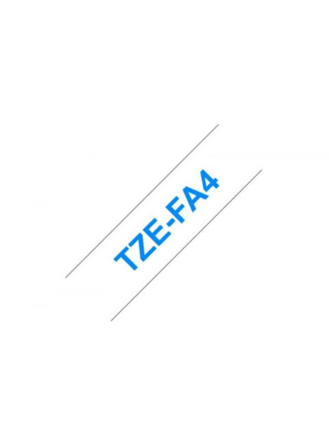 Vrpca Brother p-touch TZe-FA4 18mm blue/white