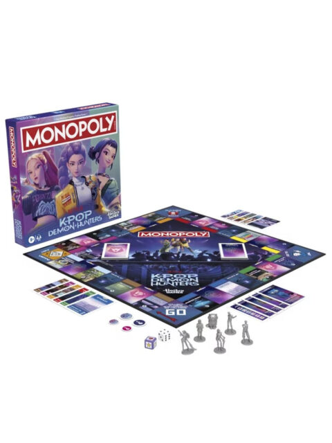 Društvena igra Monopoly K-Pop Demon Hunters 8+ igra je na engleskom jeziku