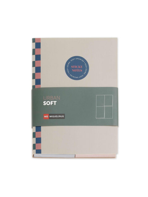 Set blok samoljepljivi Miquelrius Urban, 100x136x12mm, 4/1, 240L, 80g, MR7814