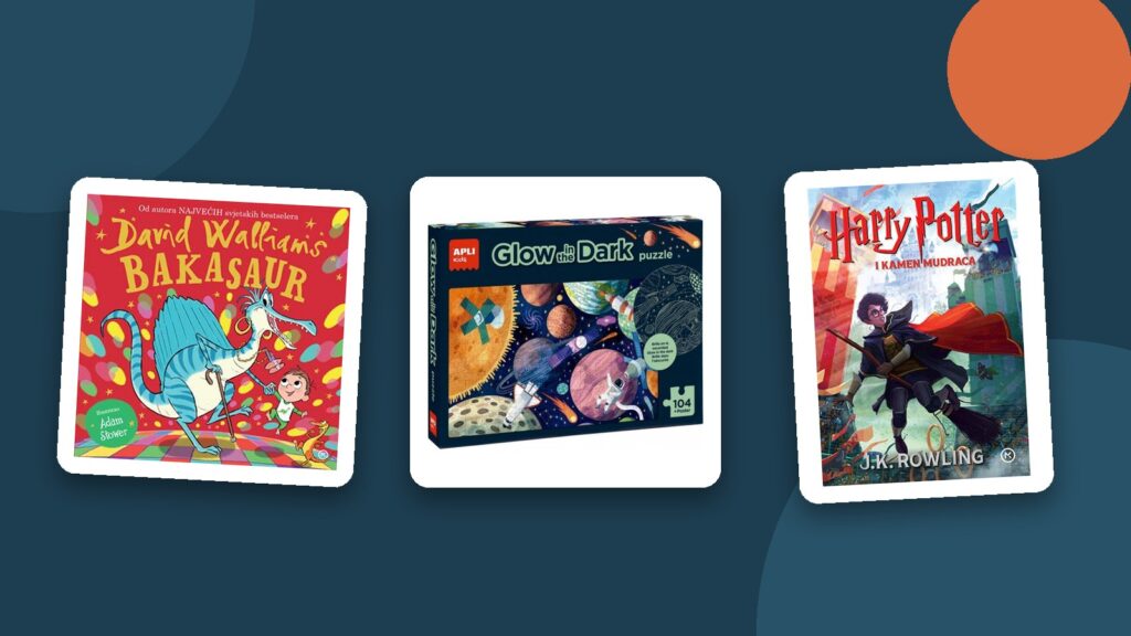 Pokloni za dijete od 4 do 10 godina: Bakasaur, Apli slagalica Sunčev sustav i Harry Potter i kamen mudraca
